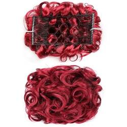 Haarteil Haargummi Messy Bun Scrunchie Haarteil Synthetische Hochsteckfrisur Curly Hair Bun Extension Comb Clips in Hair Extension Chignon Dish Tray Pferdeschwanz-Haarteile for Frauen Haarteil Hochste von SUNESA