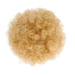 Haarteil Haargummi Synthetische Afro-Puffs, Kordelzug, Pferdeschwanz, Haarteile, Hochsteckfrisur, Haarverlängerung, Brötchen, kurzes, verworrenes, lockiges Chignon-Haarteil for Frauen Haarteil Haarver von SUNESA