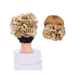 Haarteile Haarknoten Chignon-Haarteil Curly Dutt Haarverlängerungen Scrunchie Hochsteckfrisur Haarteile Synthetische Kämme in unordentlichem Dutt Haarteil for Frauen Brötchen Haare (Color : X-105) von SUNESA