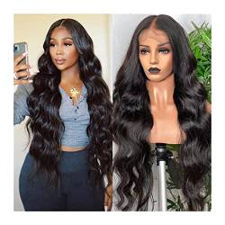 Perücken 14-32inch Spitze Frontal Perücke 4 × 4 Brasilianische Body Wave Wig 180% Dichte Transparente Spitze Front Menschliche Haarperücken for Frauen 13x4 Human Spitze Perücke Haarteile (Size : 13x4 von SUNESA