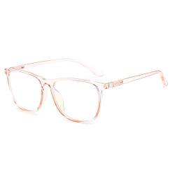 SUNGAIT Federscharnier Blaulichtfilterbrille Anti Blue Ray Digital Screen Glasses SGT902 (Transparenter Rosa Rahmen) von SUNGAIT