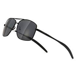 SUNGAIT Polarized Herren Sonnenbrille Durable Metallrahmen für Angeln Driving Golf SGT925HH-DE von SUNGAIT