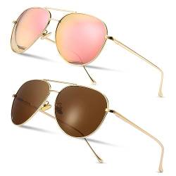 SUNGAIT Übergroße Sonnenbrille für Frauen Leichte Mode Sonnenbrille - Polarisierte Linse von SUNGAIT