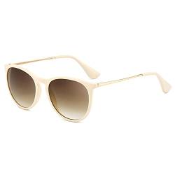 SUNGAIT Vintage Runde Sonnenbrille Damen Klassische Retro Designer-Stil von SUNGAIT