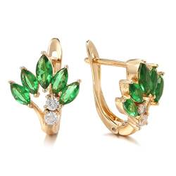 Ohrringe Damen Ohrstecker Mädchen Geschenk Trend Grüne Natürliche Blumen Ohrstecker Für Frauen Ohrringe Mode Vintage (Grün Einheitsgröße) von SUNMME