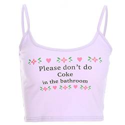 SUNNSEAN Damen Tanktop mit Aufschrift Please Don't do Coke in The Bathroom Sweatshirt for Women von SUNNSEAN