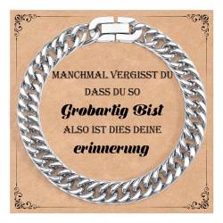 SUNSH Herrenarmband Edelstahlarmband Cuban Chain Slot Chain Plate Armband für Männer Besonderes Geschenk für Ihn Kreativ Inspirational/Geburtstagsgeschenk Schmuck 8 Mm Stahlarmband Ermutigen-23Cm von SUNSH