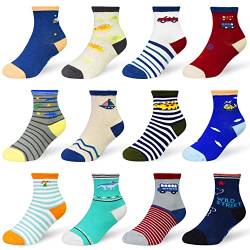 SUOSDEY Anti Rutsch Socken Kinder -12 Paar ABS Rutschfeste Socken Baumwolle StopperSocken Kinder Antirutsch Socken für 1-3 Jahre Jungen Kinder von SUOSDEY