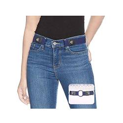 SUOSDEY Elastischer Gürtel Stretchgürtel Unsichtbarer Gürtel Ohne Schnalle für Jeans Hosen Taillen Gürtel Damen,blau,60-84 von SUOSDEY