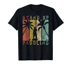 Retro SUP Shirt Für Frauen Männer Kinder Stand Up Paddle T-Shirt von SUP Stand Up Paddling T-Shirts by KaMi