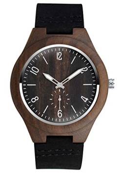 SUPBRO Holzuhren Herren & Damen Unisex Holzuhr Holz-Armbanduhr Analoge Quarzwerk Uhren Armband Klassik Business Elegant von SUPBRO