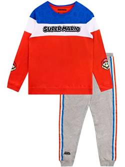 SUPER MARIO BROS Jungen Spielen Sweatshirt und Jogginghose Set 2-teiligen Outfit für Kinder Mehrfarbig 104 von SUPER MARIO BROS