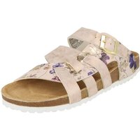 SUPERSOFT 274-686 Damen Pantolette Sandale Lederfußbett Rosegold Flower Pantolette von SUPERSOFT