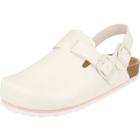 SUPERSOFT 276-132 Damen Schuhe Clogs EVA Pantoletten Weiß Arzthelfer Ärzte Clog Schnalle, Gepolstert von SUPERSOFT