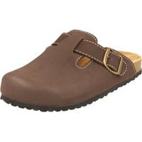 SUPERSOFT Herren 176-002 Komfort Pantolette Pantoffeln Hausschuh Lederfußbett, Gepolstert von SUPERSOFT