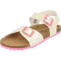 SUPERSOFT Mädchen Hausschuhe Fersenriemen Lederfußbett 485-104 Pantolette von SUPERSOFT