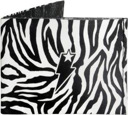 SUPERVEK Genähte Tyvek Minimalistische Geldbörse – Langlebige, schlanke Streetwear-Karten-Geldbörse – Mighty Paper Bifold Wallet für Damen und Herren, Zebra-Print, Thin Wallet, Normal von SUPERVEK