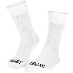 SUPPORT Superleichte Fahrradsocken für Herren, atmungsaktive Technologie, rutschfeste Faser, Unisex, Zubehör für Radfahrer, Wandern, Klettern, Radfahren, Reiten., weiß, 3-5 von SUPPORT