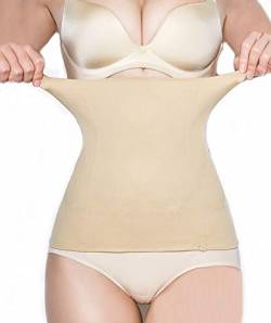 SURE YOU LIKE Damen Taille Trainer Cincher Korsett Tailenmieder Body Shape Bauchweg Gürtel, Tag XL/XXL=Size EU(38-40), Beige von SURE YOU LIKE