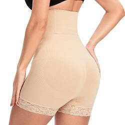 SURE YOU LIKE Spitze Shapewear Damen Hohe Taille Butt Lifter Body Shaper Unterhose Miederhose Damen Figurenformend Miederpants Bauchweg von SURE YOU LIKE