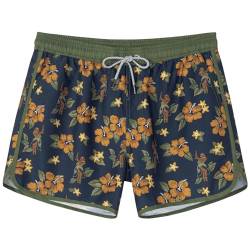 SURF CUZ Herren-Badehose, 12,7 cm, Vintage-Badeanzüge mit Netzfutter, 80er-/90er-Jahre, Retro-Bademode, Boardshorts, 06 Aloha, M von SURF CUZ