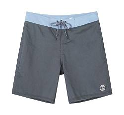 SURF CUZ Herren Vintage Cruzer Stretch Boardshort Chino Shorts, 02 Herren Schwarz, 34 von SURF CUZ