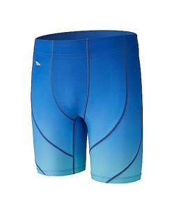 SURFEASY Herren Jammers Badeanzug Schwimmen Schwimmhose Badehose Eco Endurance+ Pro Mid Length Shorts Swim Trunks wettkampfhose Herren (Blau/Gradient,3XL) von SURFEASY