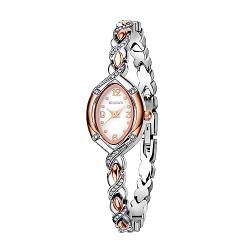 SURVAN WatchDesigner Damenuhr Armband Zifferblatt Damenmode Kleid Quarz Armbanduhr Ellipse Mini Damenuhr Wasserdicht muttertagsgeschenke für Mama von SURVAN WatchDesigner