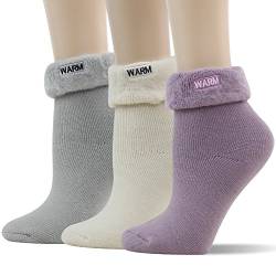 SUTTOS Wintersocken, warm, für Damen, lässig, 3 Paar, Einheitsgröße von SUTTOS