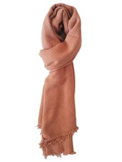 Damen Stola aus Kaschmir Umschlagtuch Warm Schal Tuch Stola, Einfarbiger Schal für Frauen 200 x 100 cm von SUZALA