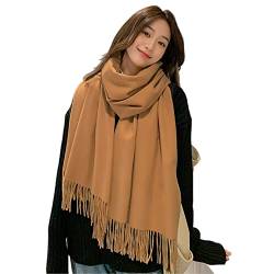 SUZALA Damen Schal einfarbig weich 200 x 70 cm, Schulter-Tuch oder Umschlagstuch einsetzbar von SUZALA