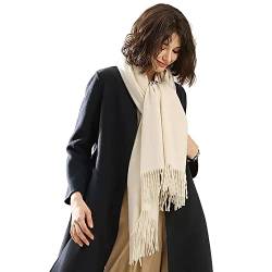 SUZALA Damen Schal einfarbig weich 200 x 70 cm, Schulter-Tuch oder Umschlagstuch einsetzbar von SUZALA