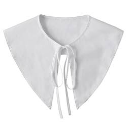 SUZALA Krageneinsatz Damen, Abnehmbare Falscher Kragen Bluse Gefälschter Kragen Halbe Hemden Kragen Kleiner Schal Top für Frauen Mädchen von SUZALA