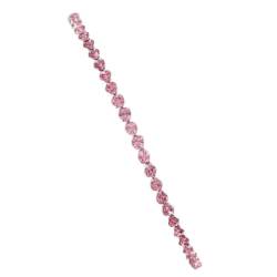 SWAROVSKI-Armband mit Straß elastisch, Rhodium, Steinfarbe Light Rose von SWAROVSKI