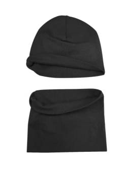 SWAUSWAUK Beanie Mütze Kinder Jungen Baby 0–6 Jahre - Mütze Schal Set Junge für Herbst Winter Frühling von SWAUSWAUK