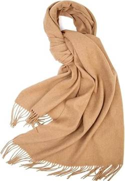 Schal Damen Winter Khaki，Langer Kuscheliger Wollschal Mädchen，Kaschmir Schal Kaffee xxl,Kaschmir Schal Beige,Kamel WinterSchal,Warme Pashmina Stola für Frauen,Weihnachten Valentinstag Geschenke. von SWEETIME