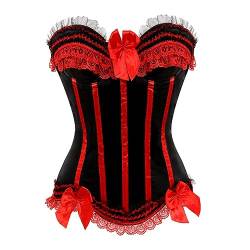 SWEPER Bustier-Korsett-Oberteil Für Damen – Sexy Slim-Fit-Korsett Für Mädchen Mit Seitlichem Reißverschluss, Überbrustkorsetts Im Vintage-Stil, Bustiers, Dessous-Oberteil, Blumen-Korsett Mit Sc von SWEPER