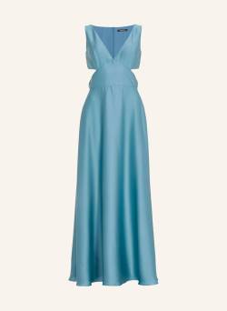 Swing Abendkleid Aus Satin Mit Cut-Outs blau von SWING