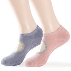 SWINILAYA Rutschfeste Socken für Yoga, Pilates & mehr - 2 Paar ABS Socken mit Stoppern für Zuhause, Krankenhaus & Sport for Damen von SWINILAYA