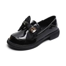Loafer Damen Mokassins Geschlossener Zehen Halbschuhe Elegante Slip-on Plateau Schuhe für Frauen (39,Schwarz) von SWZEC
