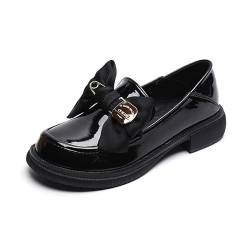 Loafer Damen Mokassins Geschlossener Zehen Halbschuhe Elegante Slip-on Plateau Schuhe für Frauen (40,Schwarz) von SWZEC