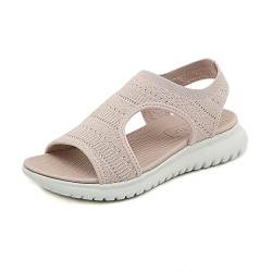 Orthoback OrthoSandal® Alfena - aus atmungsaktivem Mesh & mit orthopädischer Sohle (38,Rosa) von SWZEC