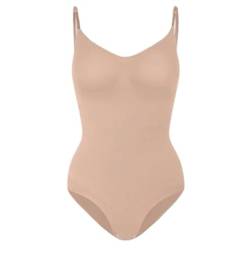 SWZEC FitShape - Bodysuit Sculpting Shapewear (Beige,XL) von SWZEC