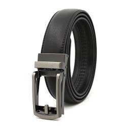 SWZEC Gürtel Ohne Löcher Schnalle 100% Echtes Leder Anzug Hosen Herren Damen Buckley Belts 3.5cm Breit 125cm Länge von SWZEC