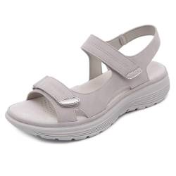 SWZEC pintaro-shop NALLY Orthopädische Sandalen Damen (Grau,35) von SWZEC