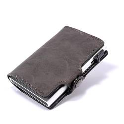 Smart Wallet Herren Karten Portemonnaie| Slim Wallet Kreditkartenetui | Kartenhalter Geldbeutel Herren| Geldbörse Mini (Grau) von SWZEC