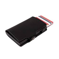 Smart Wallet Herren Karten Portemonnaie| Slim Wallet Kreditkartenetui | Kartenhalter Geldbeutel Herren| Geldbörse Mini (Schwarz) von SWZEC