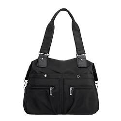 SYNYEY Nylon-Handtaschen für Damen, wasserdichte Nylon-Reisetasche, Taschenbücher, lässige Multi-Taschen-Geldbörse für Damen, leichte Handtaschen von SYNYEY