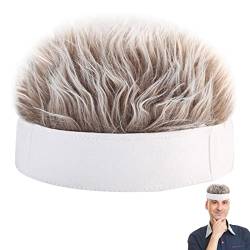 SYNYEY Perücken| Weicher Baumwollmit Haaren,Retro- und Fun-mit befestigter Perücke für Männer, Herren-Kostü -Kopfbedeckung für Männer und Frauen im Outdoor-Sport von SYNYEY