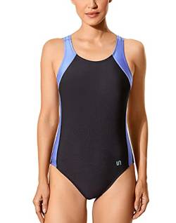 SYROKAN Damen Sport Badeanzug Einteiler One Piece B-H Cup Racerback Bademode Mehrfarbig #35 80G von SYROKAN